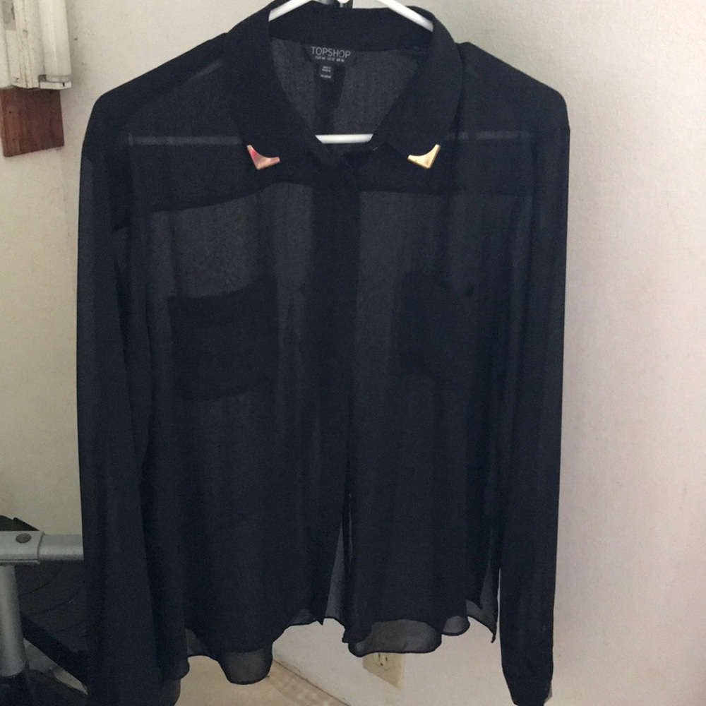 TopShop see through Blouse